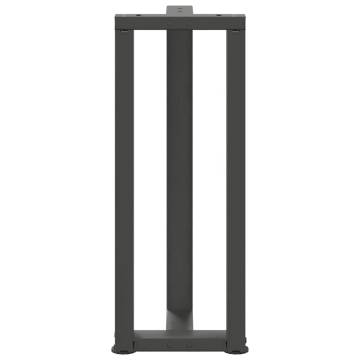  Console Table Legs T-Shaped 2 pcs Anthracite 20x28x(72-73) cm Steel