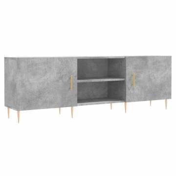 TV Cabinet Concrete Grey 150x30x50 cm Engineered Wood