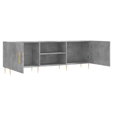 TV Cabinet Concrete Grey 150x30x50 cm Engineered Wood