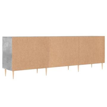 TV Cabinet Concrete Grey 150x30x50 cm Engineered Wood