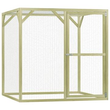  Chicken Cage 1.5x1.5x1.5 m Impregnated Wood Pine