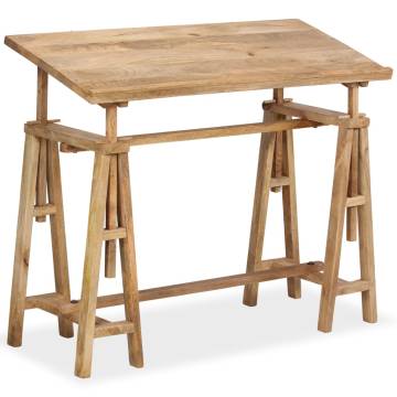  Drafting Table Solid Mango Wood 116x50x76 cm