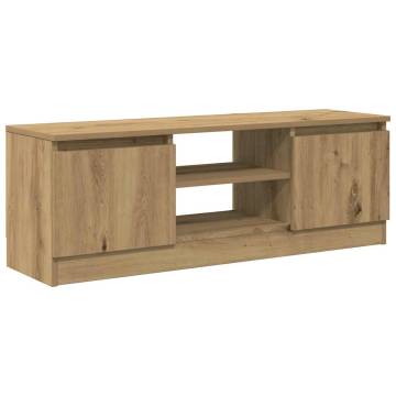  TV Cabinet Artisan Oak 102x30x36 cm Engineered Wood