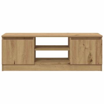  TV Cabinet Artisan Oak 102x30x36 cm Engineered Wood