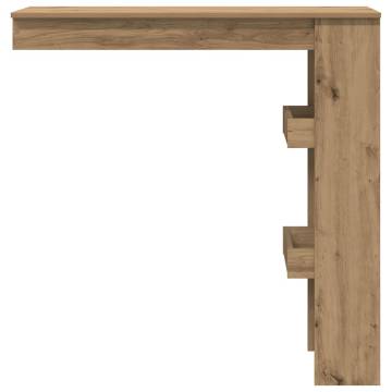  Wall Bar Table Artisan Oak 102x45x103.5 cm Engineered Wood