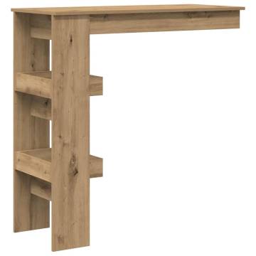  Wall Bar Table Artisan Oak 102x45x103.5 cm Engineered Wood