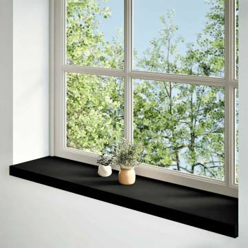  Window Sills 2 pcs Dark Brown 120x30x2 cm Solid Wood Oak