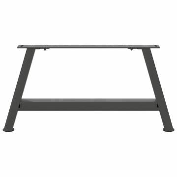  Coffee Table Legs A-Shaped 2 pcs Anthracite 60x(30-31) cm Steel