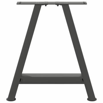  Coffee Table Legs A-Shaped 2 pcs Anthracite 50x(42-43) cm Steel