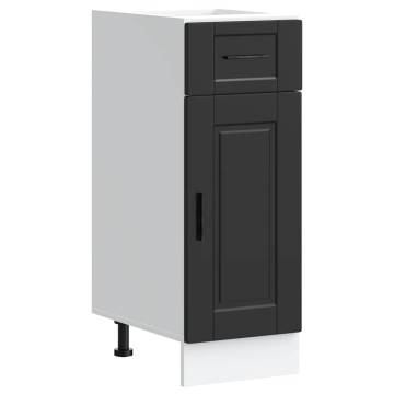  Kitchen Base Cabinet Porto Black Engineered Wood