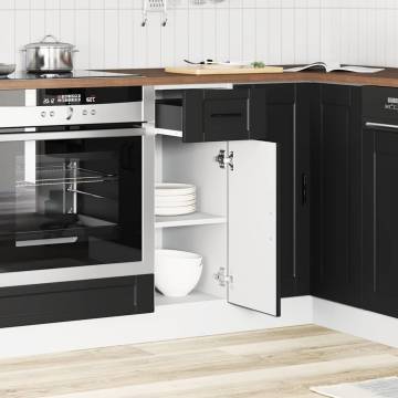  Kitchen Base Cabinet Porto Black Engineered Wood