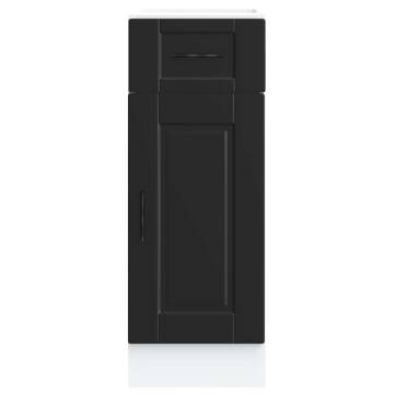  Kitchen Base Cabinet Porto Black Engineered Wood