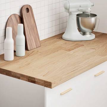  Kitchen Worktop 120x63.5x4 cm Solid Wood Oak Rectangular