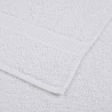  8 Piece Towel Set White 360 gsm 100% Cotton