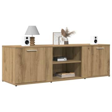  TV Cabinet Artisan Oak 120x34x37 cm Engineered Wood