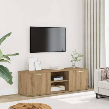  TV Cabinet Artisan Oak 120x34x37 cm Engineered Wood