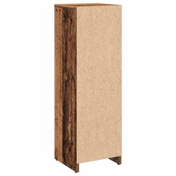  Bathroom Cabinet Old Wood 30x30x95 cm Engineered Wood