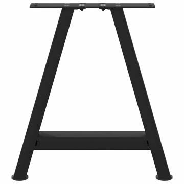  Coffee Table Legs A-Shaped 2 pcs Black 50x(42-43) cm Steel