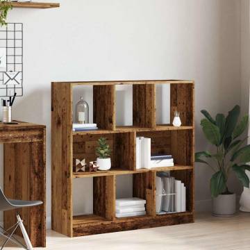  Book Cabinet Old Wood 97.5x29.5x100 cm Engineered Wood