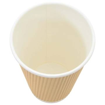  Paper Coffee Cups 500 pcs 16oz 400ml Brown