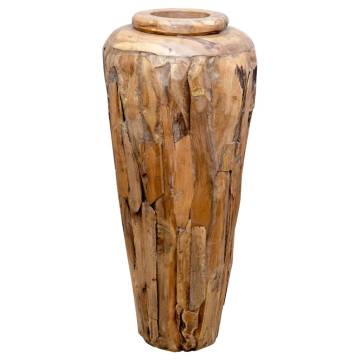  Decoration Vase 40x80 cm Solid Teak Wood