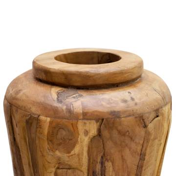  Decoration Vase 40x80 cm Solid Teak Wood