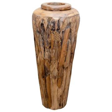  Decoration Vase 40x80 cm Solid Teak Wood