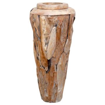  Decoration Vase 40x80 cm Solid Teak Wood