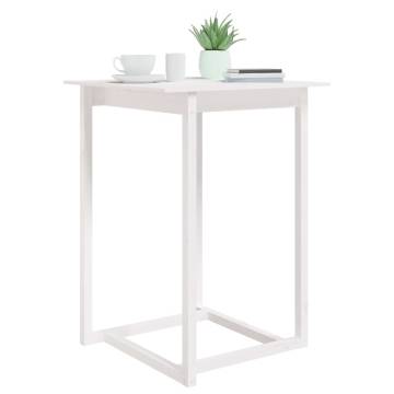  Bar Table White 80x80x110 cm Solid Wood Pine