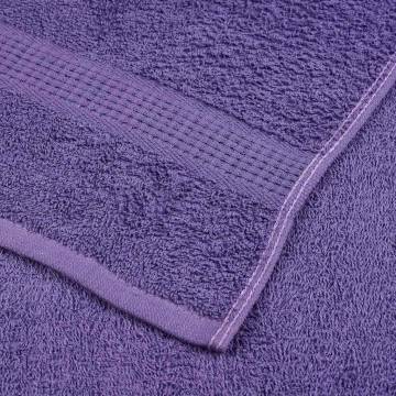  8 Piece Towel Set Purple 360 gsm 100% Cotton