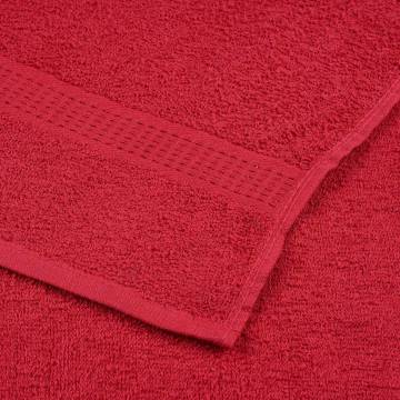  8 Piece Towel Set Red 360 gsm 100% Cotton