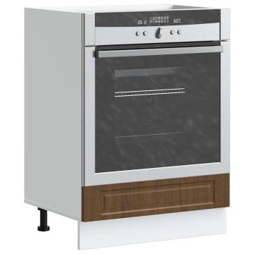  Oven Cabinet Porto Brown Oak Engineered Wood