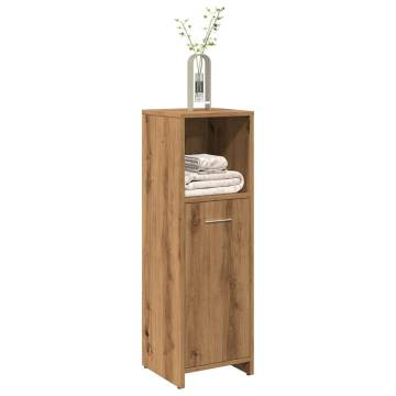  Bathroom Cabinet Artisan Oak 30x30x95 cm Engineered Wood