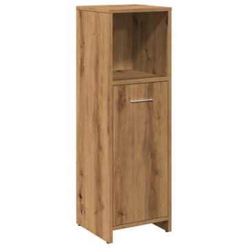  Bathroom Cabinet Artisan Oak 30x30x95 cm Engineered Wood