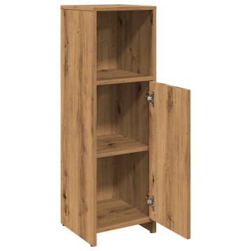  Bathroom Cabinet Artisan Oak 30x30x95 cm Engineered Wood