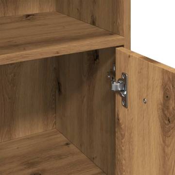  Bathroom Cabinet Artisan Oak 30x30x95 cm Engineered Wood