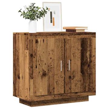  Sideboard Old Wood 80x40x75 cm Engineered Wood