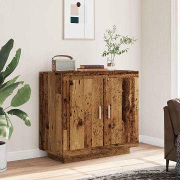  Sideboard Old Wood 80x40x75 cm Engineered Wood