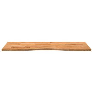  Desk Top Light Brown 120x50x2.5 cm Solid Wood Oak Rectangular