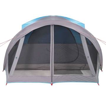  Family Tent Tunnel 6-Person Blue Waterproof