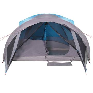  Family Tent Tunnel 6-Person Blue Waterproof