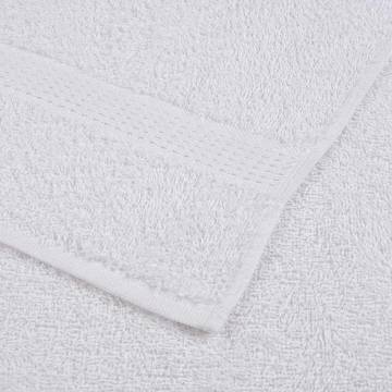  12 Piece Towel Set White 360 gsm 100% Cotton