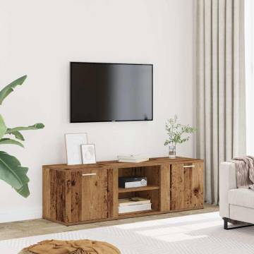  TV Cabinet Old Wood 120x34x37 cm Engineered Wood