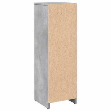  Bathroom Cabinet Concrete Grey 30x30x95 cm Engineered Wood