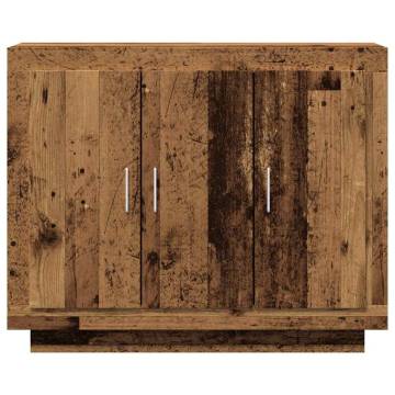  Sideboard Old Wood 92x35x75 cm Engineered Wood