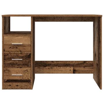  Desk Old Wood 102x76x50 cm Engineered Wood