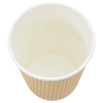  Paper Coffee Cups 500 pcs 8oz 200ml Brown