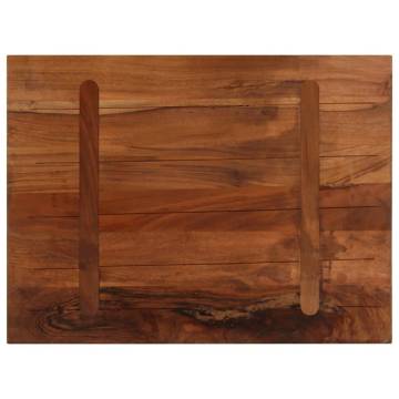  Table Top 90x70x3.8 cm Rectangular Solid Wood Reclaimed