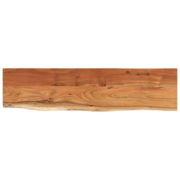  Table Top 160x40x3.8 cm Rectangular Solid Wood Acacia Live Edge