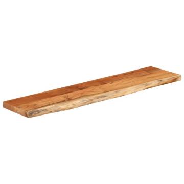  Table Top 160x40x3.8 cm Rectangular Solid Wood Acacia Live Edge